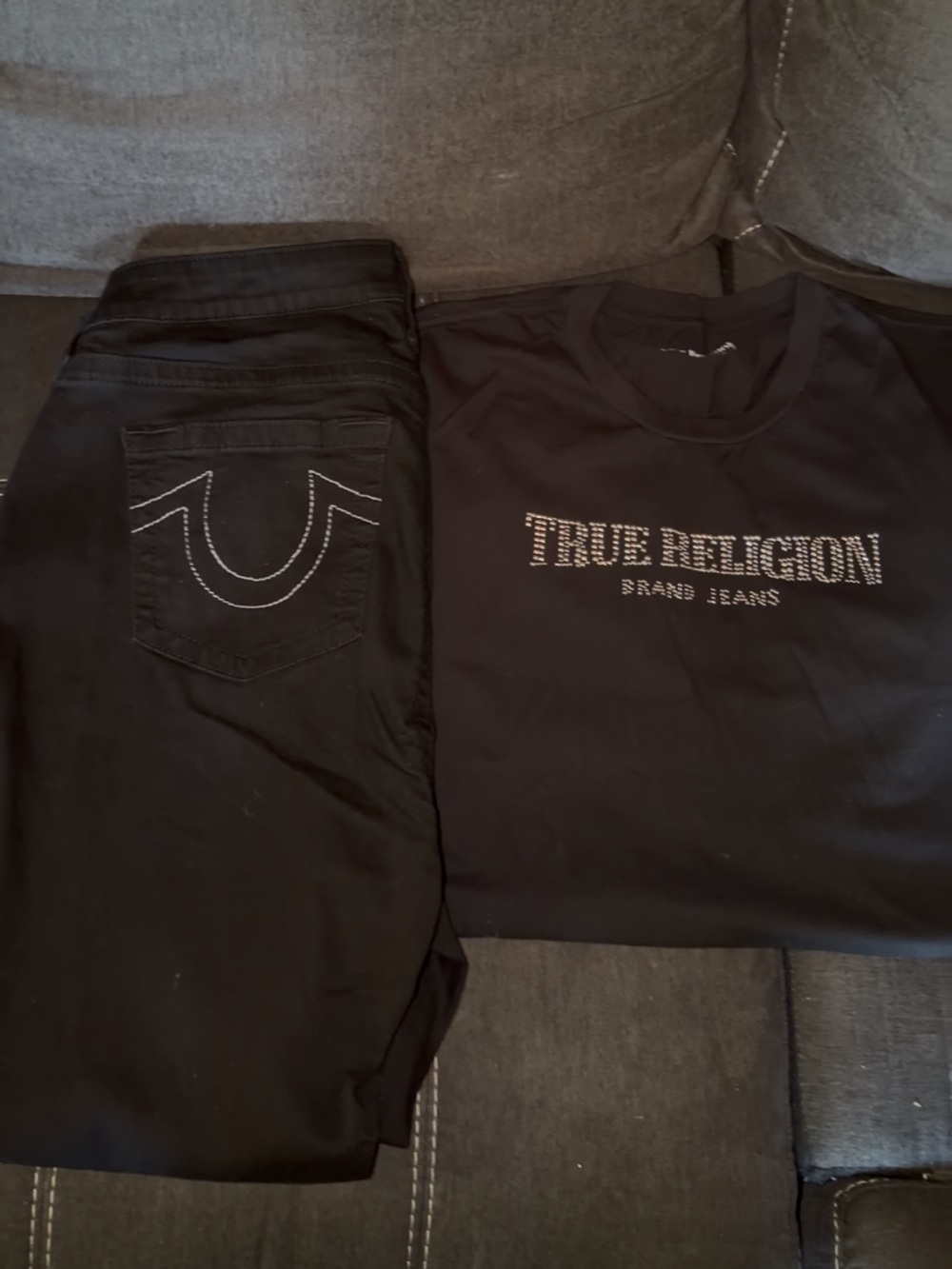 True Religion Rocco Skinny Horseshoe Jean Black